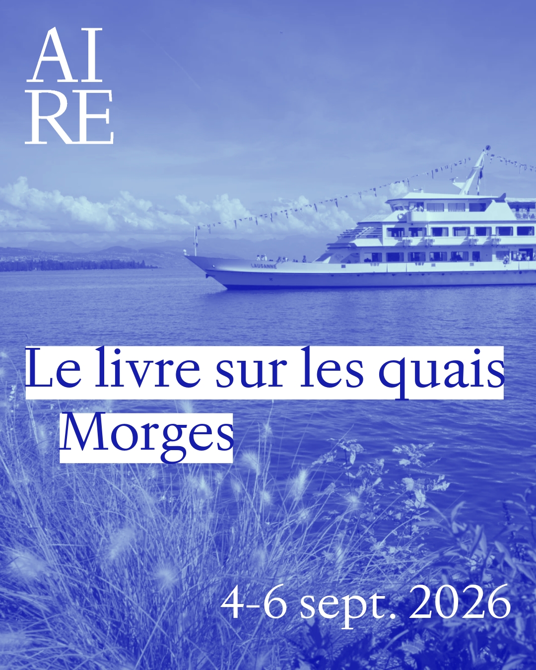 ⛵️ L'Aire au Livre sur les quais du 4 au 6 septembre 2026
Retrouvez nos autrices à Morges, en dédicace et pour trois rencontres.

✨ « Ces liens qui nous façonnent »
avec Sonia Zoran et Corinne Desarzens.
Vendredi 4 septembre à 15h
Château de Morges, Caves

✨ « Battle des classiques : un seul livre à bord »
avec Sonia Zoran, François-Henri Désérable et Martin Boujol
Dimanche 6 septembre à 11h
Scène du Parc de l'Indépendance

✨ « Fragments du quotidien : écrire quand la vie déborde »
avec Joanne Chassot et Anne-Sophie Subilia
Dimanche 6 septembre à 13h
Château de Morges, Caves

Et retrouvez-les sous la tente en dédicace :
> Joanne Chassot — place n°34
Vendredi de 9h30 à 19h
Samedi de 9h30 à 19h
Dimanche de 9h30 à 12h45 et de 14h15 à 18h

> Sonia Zoran — place n°35
Vendredi de 14h à 14h45 et de 16h15 à 19h
Samedi de 14h à 19h
Dimanche de 9h30 à 11h15 et de 12h45 à 18h

🇨🇭 Les Éditions seront également présentes sur le stand de Livre Suisse pour toute la durée du festival.

#éditionsdelaire #lelivresurlesquais #Morges #LittératureSuisse #RencontreLittéraire #rentréelittéraire Voir moins