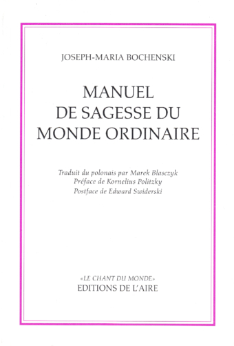 Manuel de sagesse du monde ordinaire