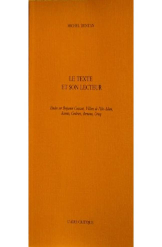 Le Texte et son lecteur