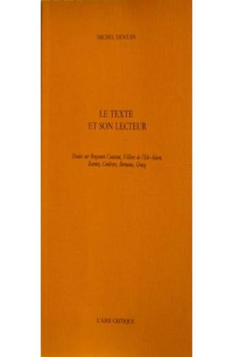 Le Texte et son lecteur